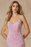 Juliet 2406 Velvet Sequin Fitted Gown V-Neckline Lace Up Back