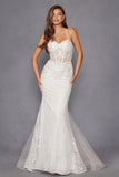 Juliet JT2481UW Embellished Lace Mermaid Bridal Dress