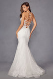 Juliet JT2481UW Embellished Lace Mermaid Bridal Dress