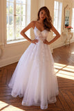Juliet JT2482SW Floor Length A-Line Lace/Tulle Wedding Ball Gown