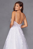 Juliet JT2482SW Floor Length A-Line Lace/Tulle Wedding Ball Gown