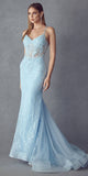 Juliet 250 Embellished Lace Mermaid Dress