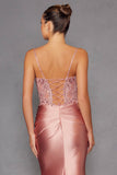 Juliet JT2531K Fitted Bodice Long Satin Sweetheart Prom Gown