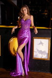 Juliet JT2535K Long Fitted Boned Corset Sweetheart Neck Side Slit Gown