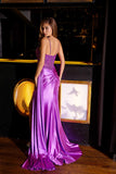 Juliet JT2535K Long Fitted Boned Corset Sweetheart Neck Side Slit Gown