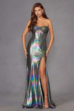 Juliet JT2579H Strapless Sweetheart Iridescent Prom Gown