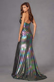 Juliet JT2579H Strapless Sweetheart Iridescent Prom Gown