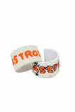 Astros Houston Baseball Beaded Cuff Bracelet