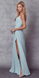 Juliet 263 Spaghetti Strap Long Formal Dress