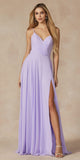 Juliet 263 Spaghetti Strap Long Formal Dress