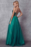 Juliet 268 Embroidered Sparkle Tulle Ball Gown