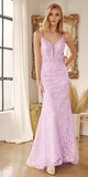 Juliet 272 Embroidered Lace With Stone Accents Fitted Dress