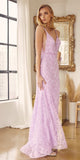 Juliet 272 Embroidered Lace With Stone Accents Fitted Dress