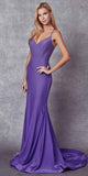 Juliet 276 Stone Accented Long Mermaid Gown