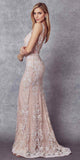 Juliet 277W Fancy Glitter Design Tulle Mermaid Wedding Dress