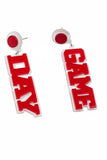 Gameday Drop Statement Earrings