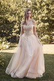 Juliet 287 Long Off the Shoulder Beaded Top A-Line Prom Dress