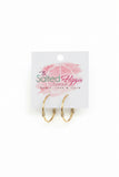 Hammered Gold Hoop Earrings