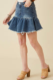 Denim Darling Curvy Ruffle Skirt