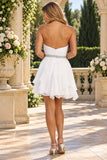 CLEARANCE - Celavie 3005s Short Coral A-Line Dress Sweetheart Rhinestone (Size S)