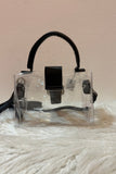 On The Go Clear Buckle Satchel