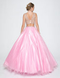 Juliet 338 Quinceanera Dress 2-Piece Bateau Neckline Cap Sleeve