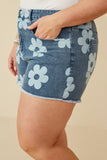 Flower Power Mommy + Me Denim Shorts
