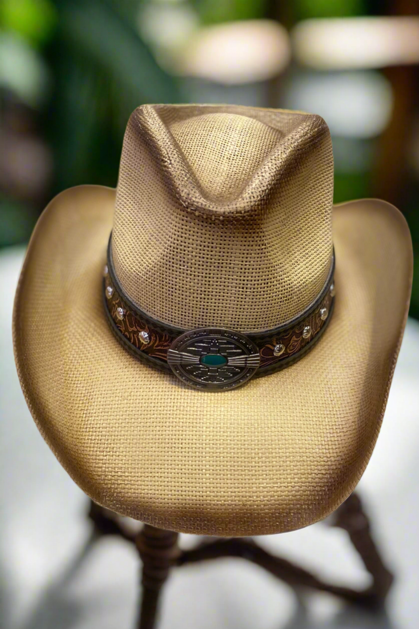 Western Charm Straw Cowboy Hat – The Salted Hippie Boutique