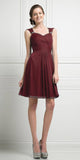 CLEARANCE - Cinderella Divine 3832 Chiffon Sweetheart Neckline Short Dress (Size S)