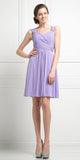 CLEARANCE - Cinderella Divine 3832 Chiffon Sweetheart Neckline Short Dress (Size S)