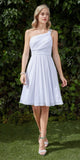 CLEARANCE - Cinderella Divine 3909 One Shoulder Chiffon Dress (Size 2XL)