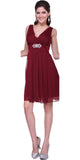 CLEARANCE - Cinderella Divine 3915 Chiffon Dress Knee Length (Size XL)