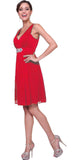 CLEARANCE - Cinderella Divine 3915 Chiffon Dress Knee Length (Size XL)