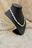 Golden Tide Pearl Statement Necklace