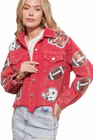 Football Season Corduroy Jacket