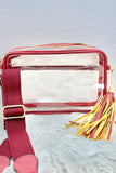 Clear Stadium Bag with Tassel