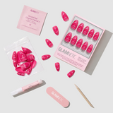 Glamnetic - Text Me Back Press-On Nails | Short Almond Pink Magnetic