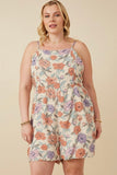 Curvy Blooming Romance Floral Romper