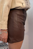 🤎 Mocha Moment Faux Leather Shorts