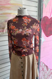 The Spring Bloom Floral Printed Long Sleeve Mesh Top