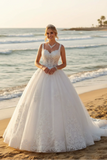 DeKlaire Bridal 489 Wedding Dress V-Neck A-Line Ball Gown