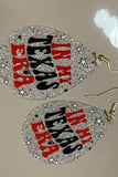In My Texas Era Glitter Teardrop Earrings