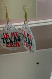 In My Texas Era Glitter Teardrop Earrings