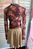 The Spring Bloom Floral Printed Long Sleeve Mesh Top