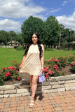 Summer Petals Floral Mesh Mini Dress