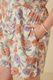 Curvy Blooming Romance Floral Romper