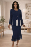 CLEARANCE - Hosanna 5267 Modest 3-Piece Set Ankle Length Dress (Size 3XL)