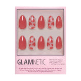 Glamnetic - Love Me Press-On Nails | Short Almond | Red Pink Valentine