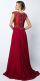 Juliet 585 A-Line Gown Cap Sleeve Empire Waist Full Length