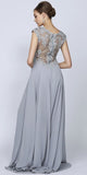 Juliet 585 A-Line Gown Cap Sleeve Empire Waist Full Length